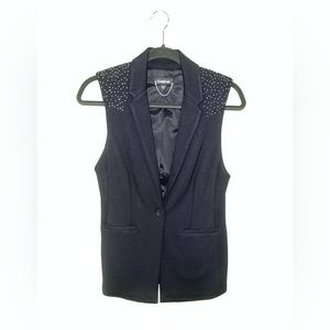 Bebe tailored black vest.